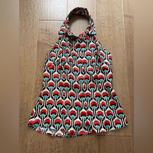 Milly Of New York Geometric Collar Neck Top